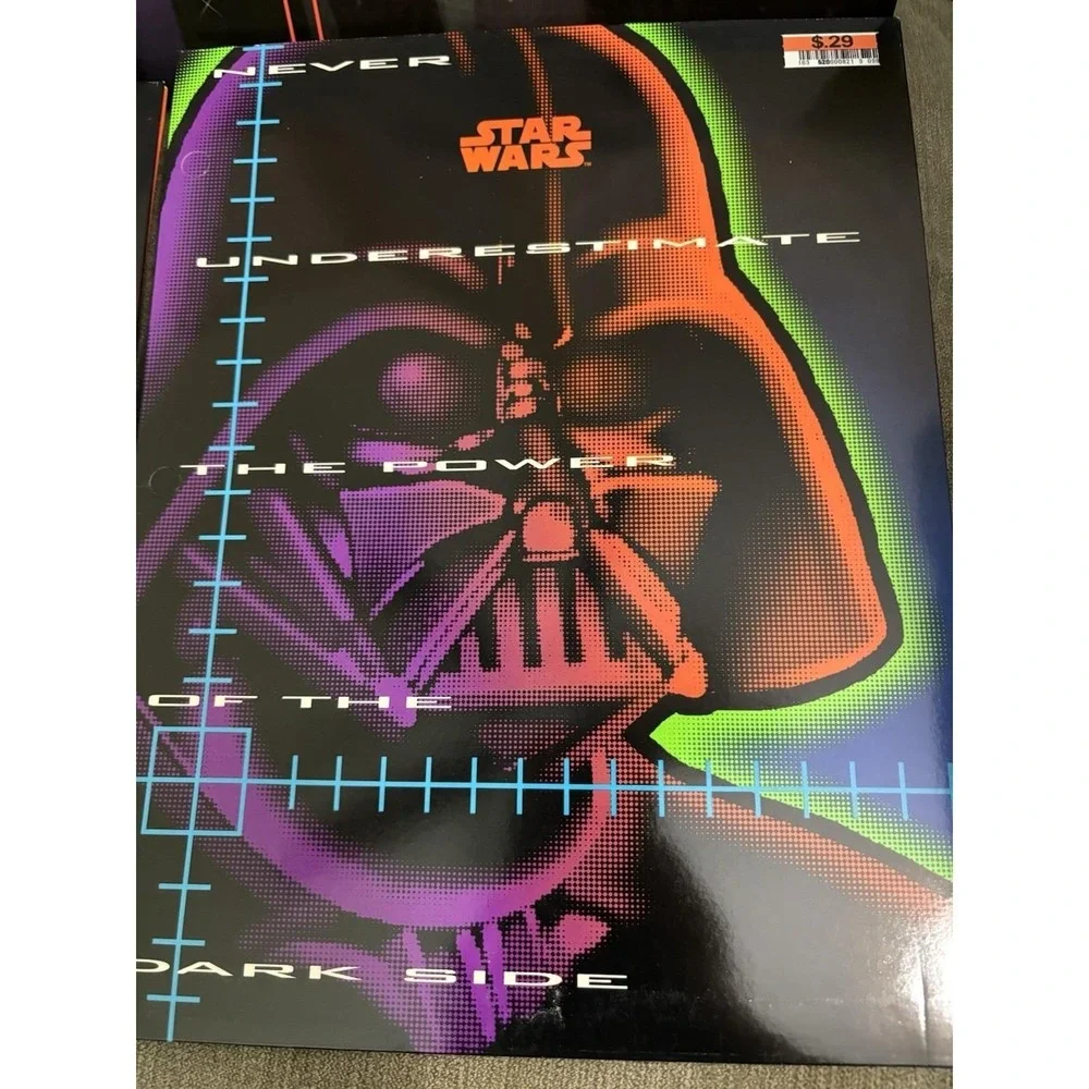 Vtg 1996 NOS Mead Star Wars 12x9 Portfolio School 4 Folder Lot read UNPUNCHED